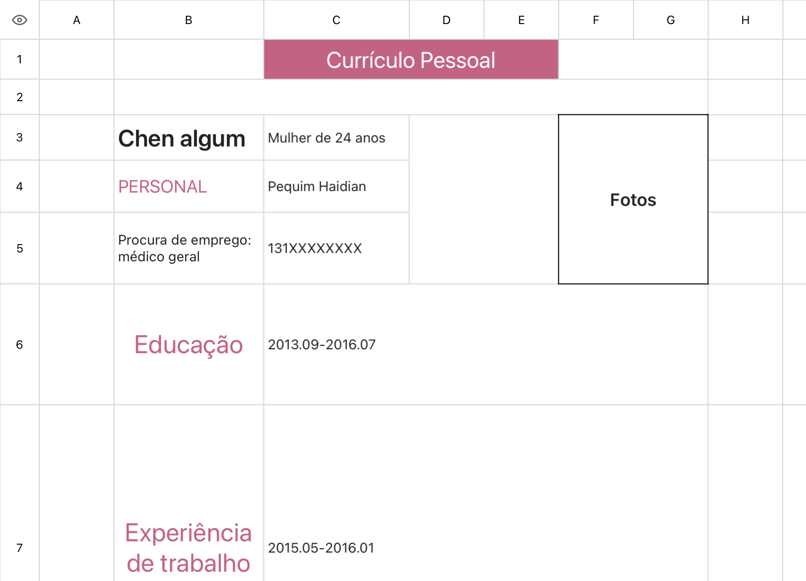 Currículo médico